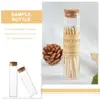 20 Pcs Wishing Bottles Glass Storage 25x100mm Clear DIY Craft Matches Specimen Display Vials Cork Sealed Home Decor 4