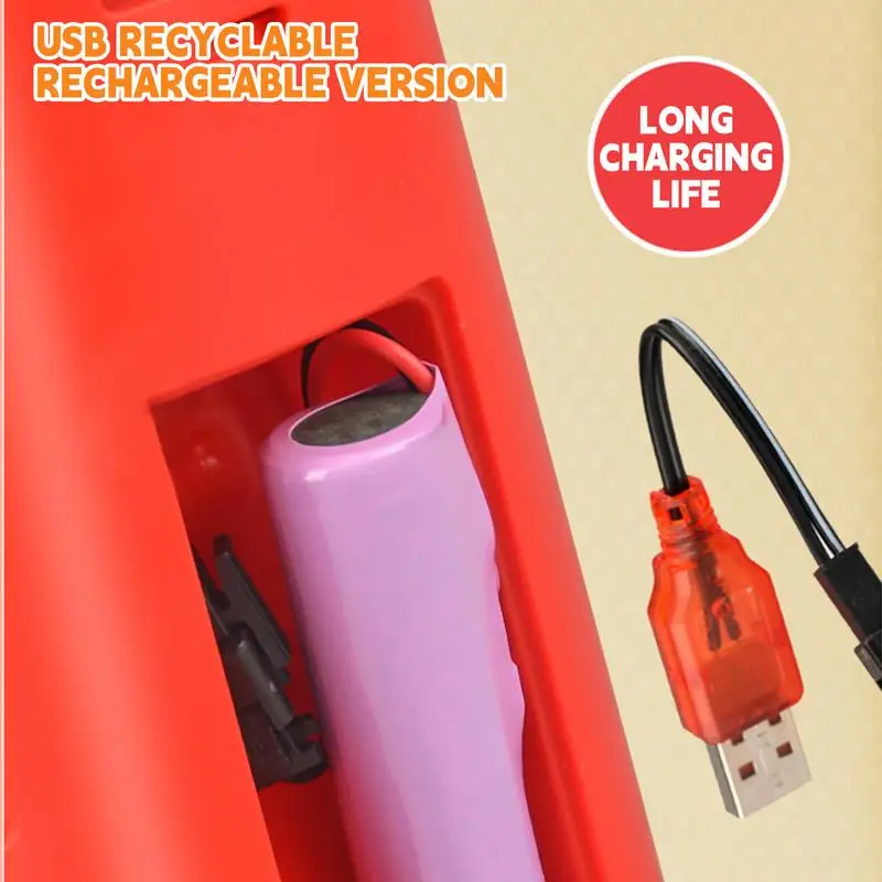 다채로운 LED 조명이 있는 재미있는 전기 버블 블로워 머신, 불꽃 놀이 버블 메이커, 500mAh 배터리 작동