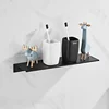 Floating Bathroom Shelves Without Drilling Storage Wall Rack Home Organizer Ledge Hardwares Cabinet Kitchen Accessories Toilet 6