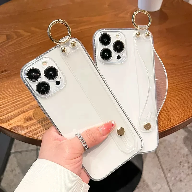 Transparent Case with Wrist Strap Holder