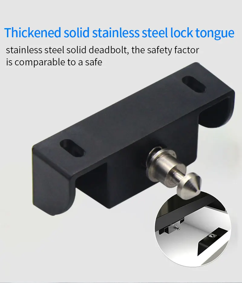 Smart Drawer Lock Invisible Electronic RFID 13.56MHz IC Cabinet Lock Unlock Inte