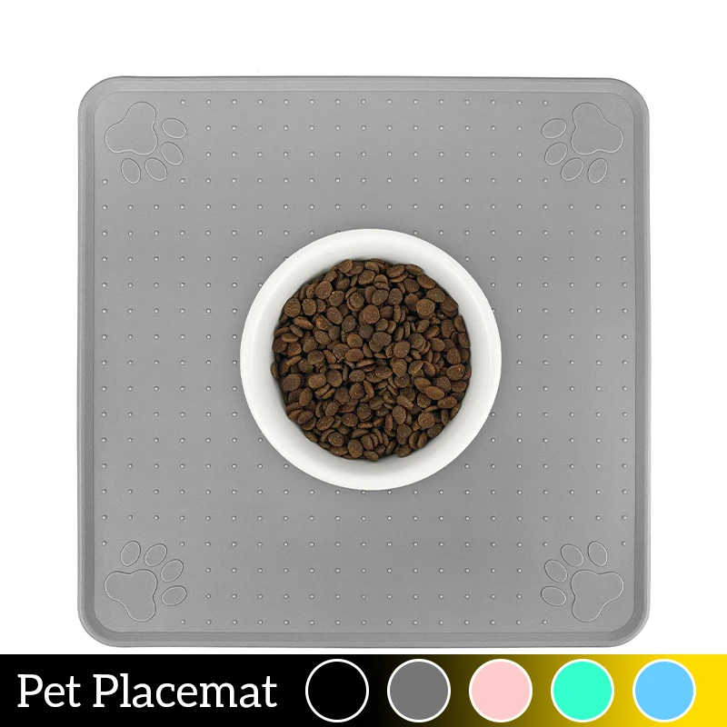 Pet Placemat Dog Food Mat Cat Bowl Pad Puppy Kitten Bowl Mats
