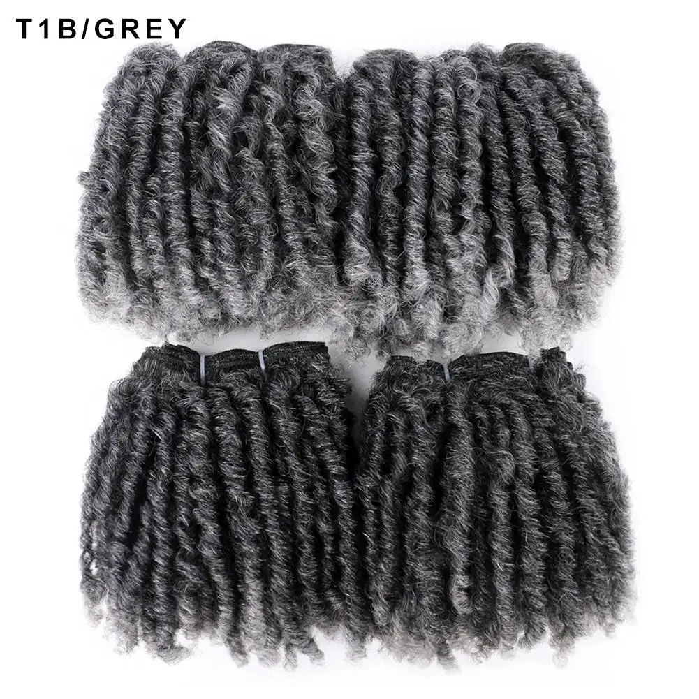 Tecelagem Sintética Dreadlocks Bundles Bouncy Curly Hair Weaving Para Mulheres Negras