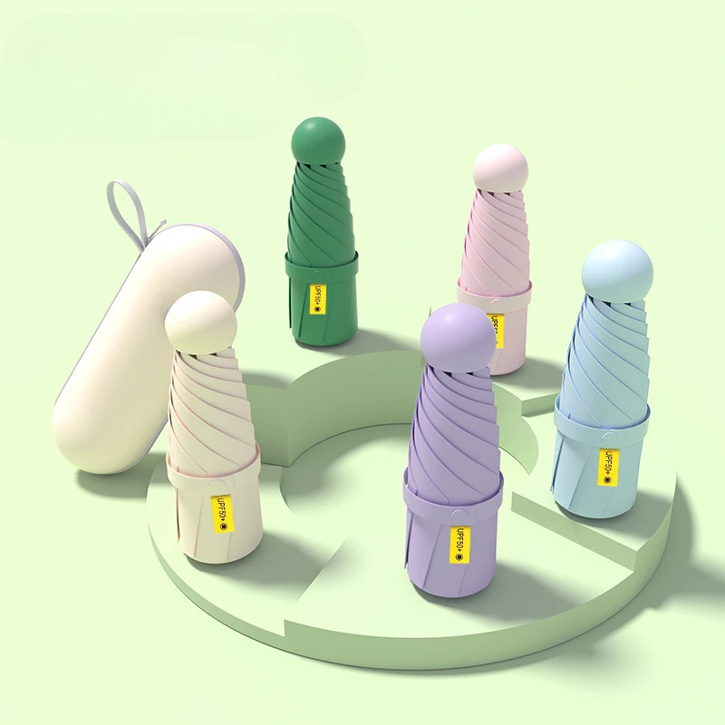 

Wedding Paper Umbrellas for Women Umbrella 3-folding hand movement Umbrella Coloring Pocket Umbrellas and Terrace Bases Parasol