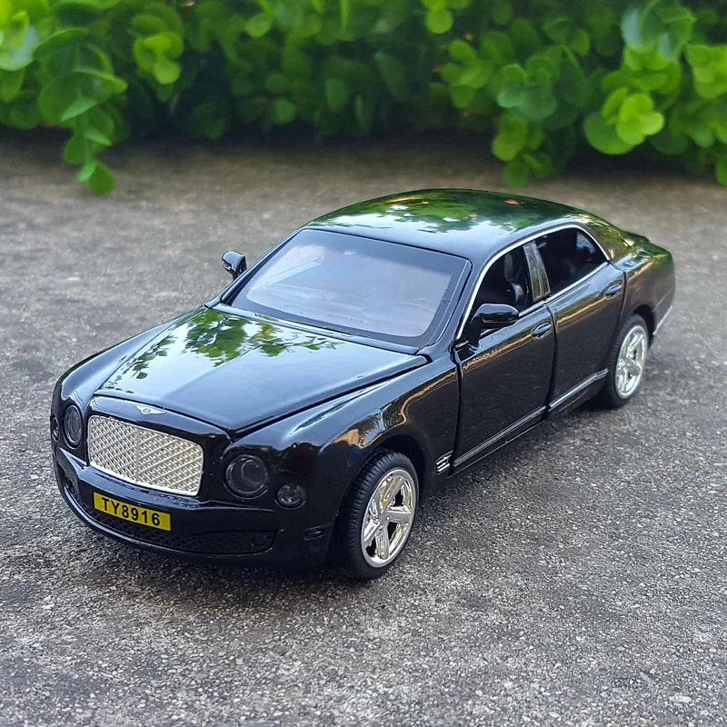 1/32 MULSANNE FLYING SPUR Alloy Car Model Metal Diacast Sound Light Simulation Car For Collect Children Toy Gifts kids assembly model plane toy glider airplane military early education collect planes developmental toys children boys gift