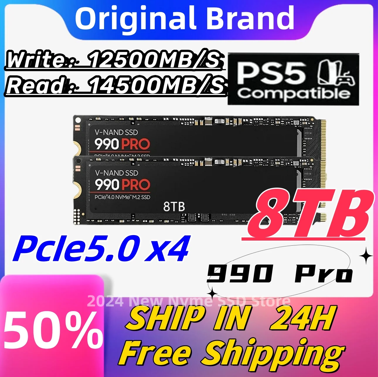 990Pro 8TB SSD p przewodnikowy 2TB 1TB dysk M 2 2280 SSD PCle4 0 wewn 990pro-8tb-ssd-p-przewodnikowy-2tb-1tb-dysk-m-2-2280-ssd-pcle4-0-wewn