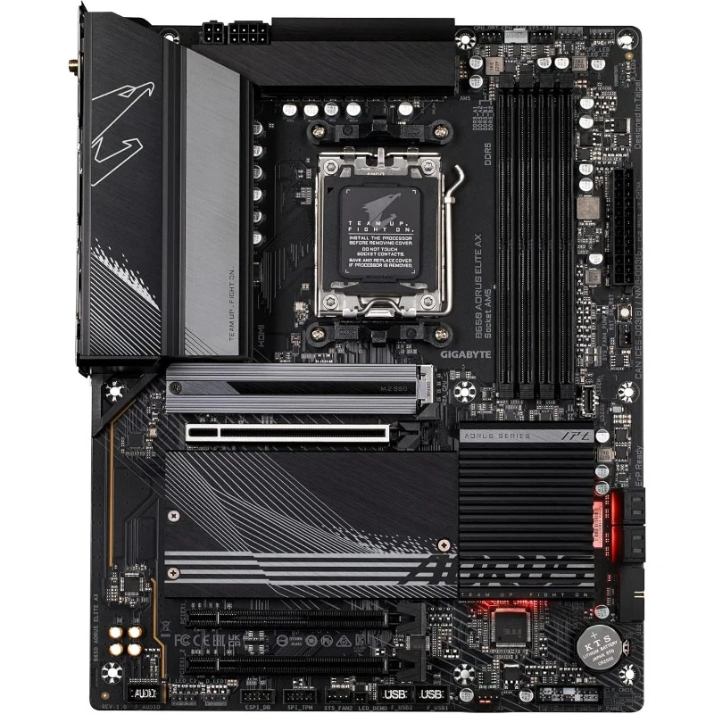B650 AORUS Elite AX AMD B650 ATX Motherboard with DDR5, PCIe 5.0, WiFi 6E, 2