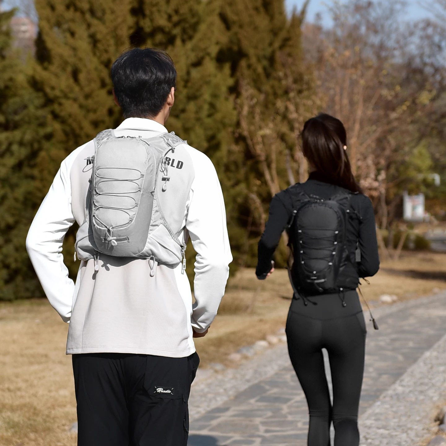 경량 러닝 백팩 남녀공용 대용량 하이킹 트레일 러닝 백팩 방수 캐주얼 하이킹 백팩