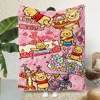 Cute Cartoon Winnie Bear Printed Blanket Picnic Blankets Warm Blanket Soft and Comfortable Blanket Home Travel Birthday Gift 6