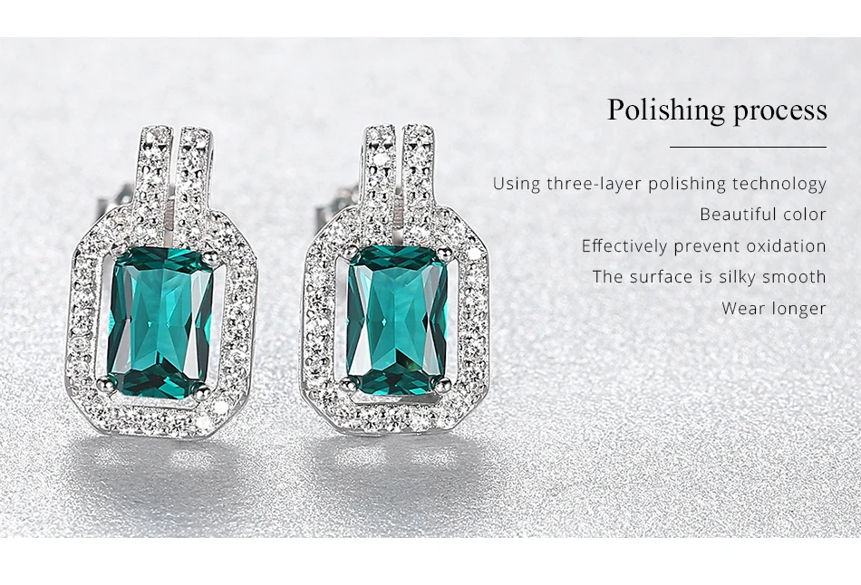 Boucle d'oreille à tige en argent Sterling en forme de bouteille pour femmes, pierres précieuses vertes, accessoires de mariée fins de mariage_voghion.com