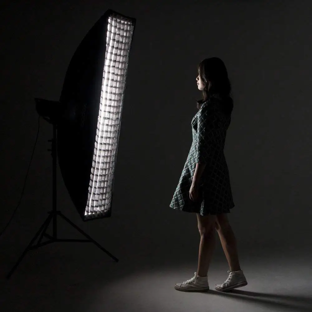 35 X 160cm 직사각형 소프트박스 허니컴 그리드 스튜디오 스트로브 사진 촬영용 메쉬 네트