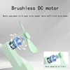 New Handheld Small Fan Portable Creative Mini Three Speed Adjustable Solid Color Charging Small Fan 4