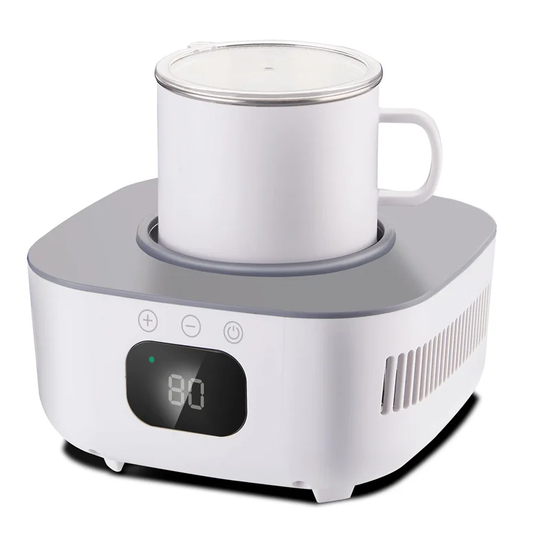 2 in 1 Cup Heater Cooler Cup Beer Bottle Can Drinks Cooling Mug Beverage Cooler Coaster Samrt Thermostatic 220V
