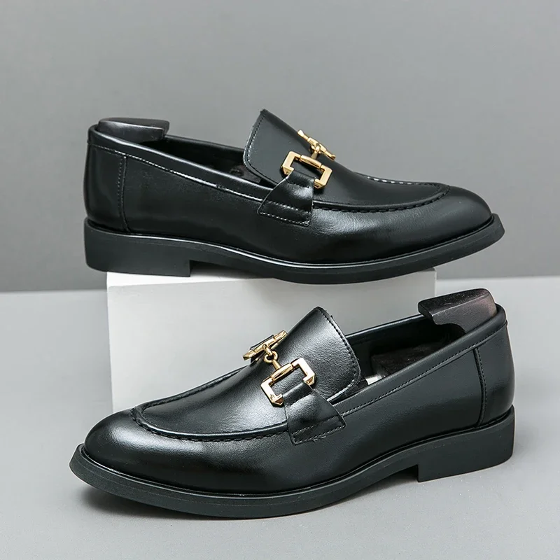 Men shoes Leather Oxford Dress Shoes Comfortable Gentleman's Stylish Business Formal Shoes Men Flats Zapatos Hombre Size 38~46