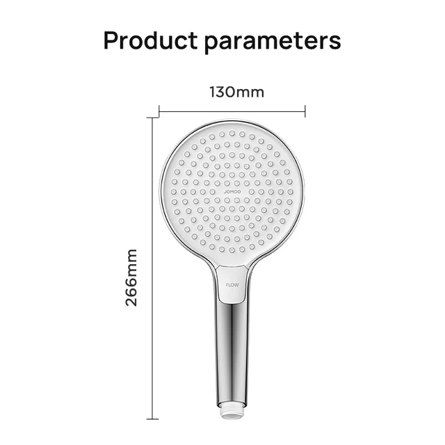 JOMOO 2 Modes High Pressure Shower Head Mist Massage 130mm Wide