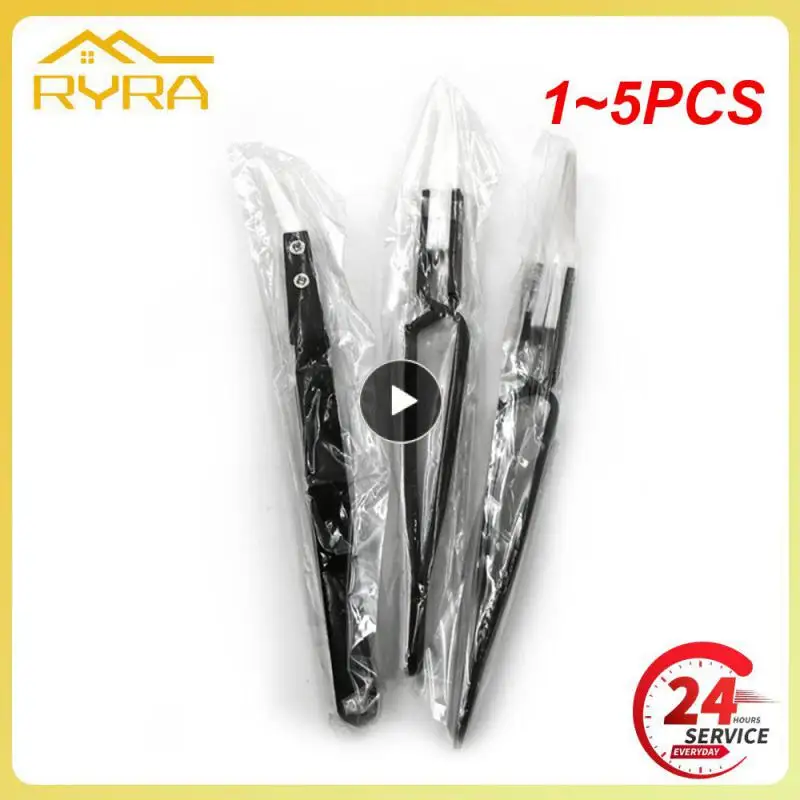 1~5PCS Reverse Tweezers Black Stainless Steel Handle White Ceramic Precision Cigarette Anti-Static Electronic Reverse Tweezers