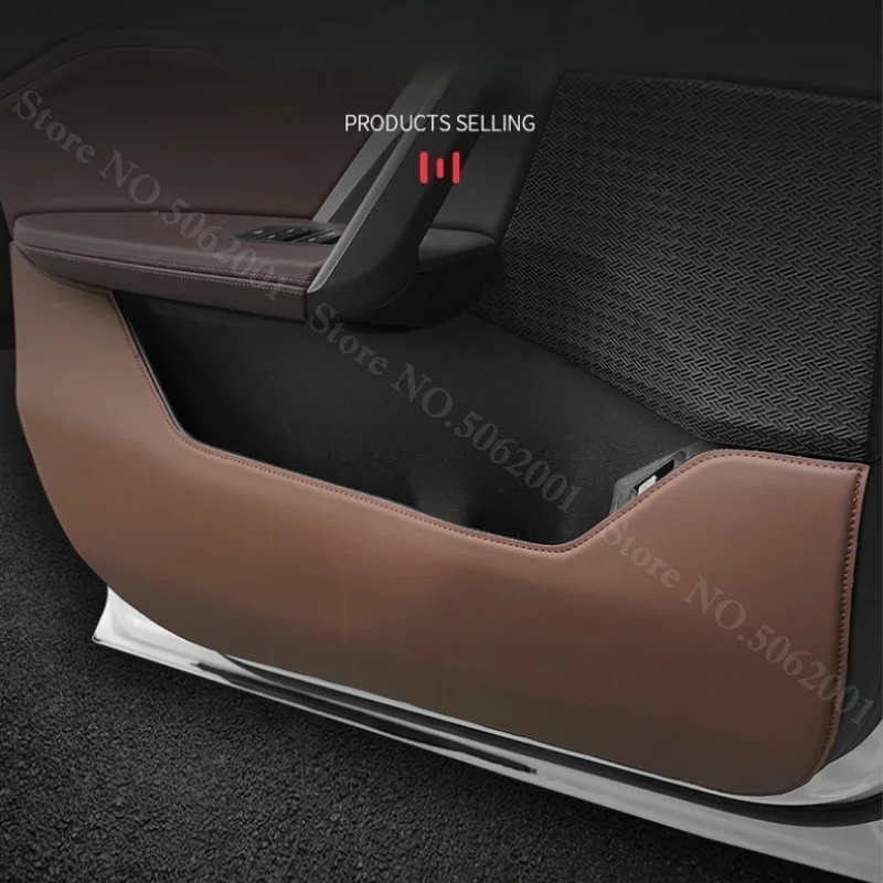 BMW IX1 X1 U11 U12 2023 2024 2025 2026 가죽 도어 B-필러 트림 안티킥 매트 오염 방지 보호 패드 자동차 액세서리