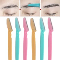 6pcs/Set Eyebrow Trimmer Facial Body Hair Remover Cutter Scissors Eyebrow Razor Shaver Shaper Eye Brow Shaping Tool Face Makeup 2