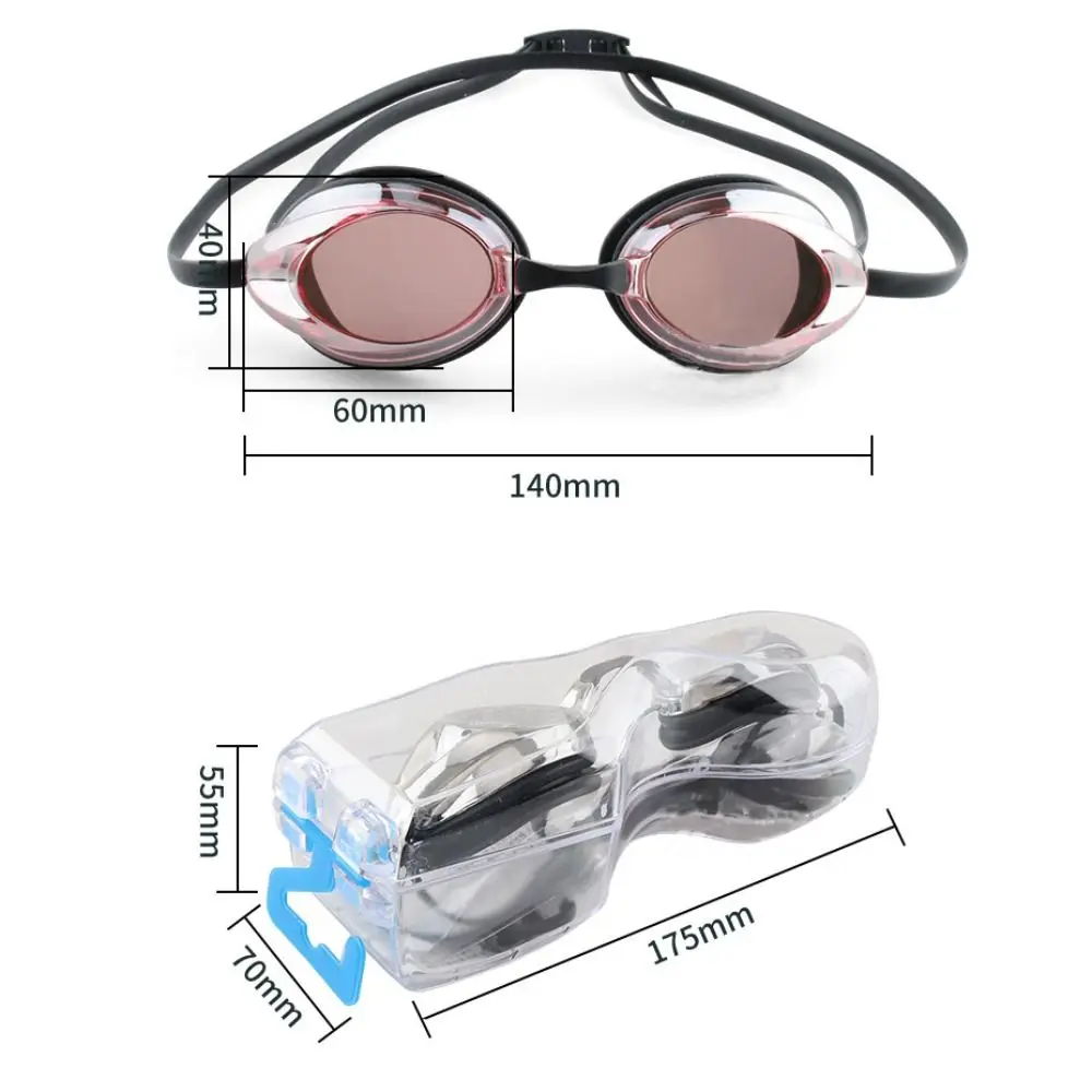 Professional Unisex Swimming Goggles Adjustable Waterproof Antifog Swimming Glasses 6