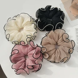 Elegant Women's Hair Scrunchies - Trendy and Versatile Hair Accessories (4 pcs Mixed Color)