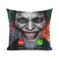 Pillowcase Cushions Cover Cushions Home Decoration Humor Horror Incoming Call From Evil Jonkler Pillows For Sofa 1