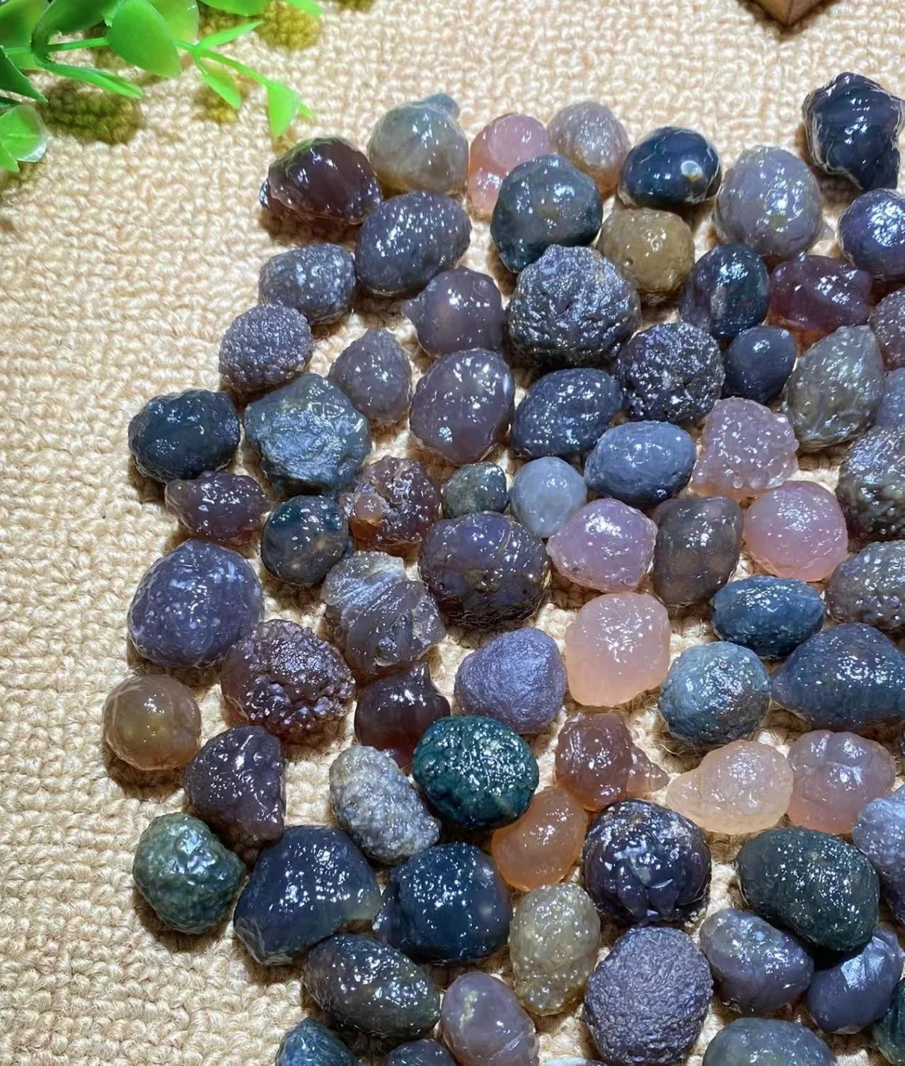 96pcs/lot Special sale boutique natural purple tendon vein loose beads Gobi agate diy pendant Collectibles rare