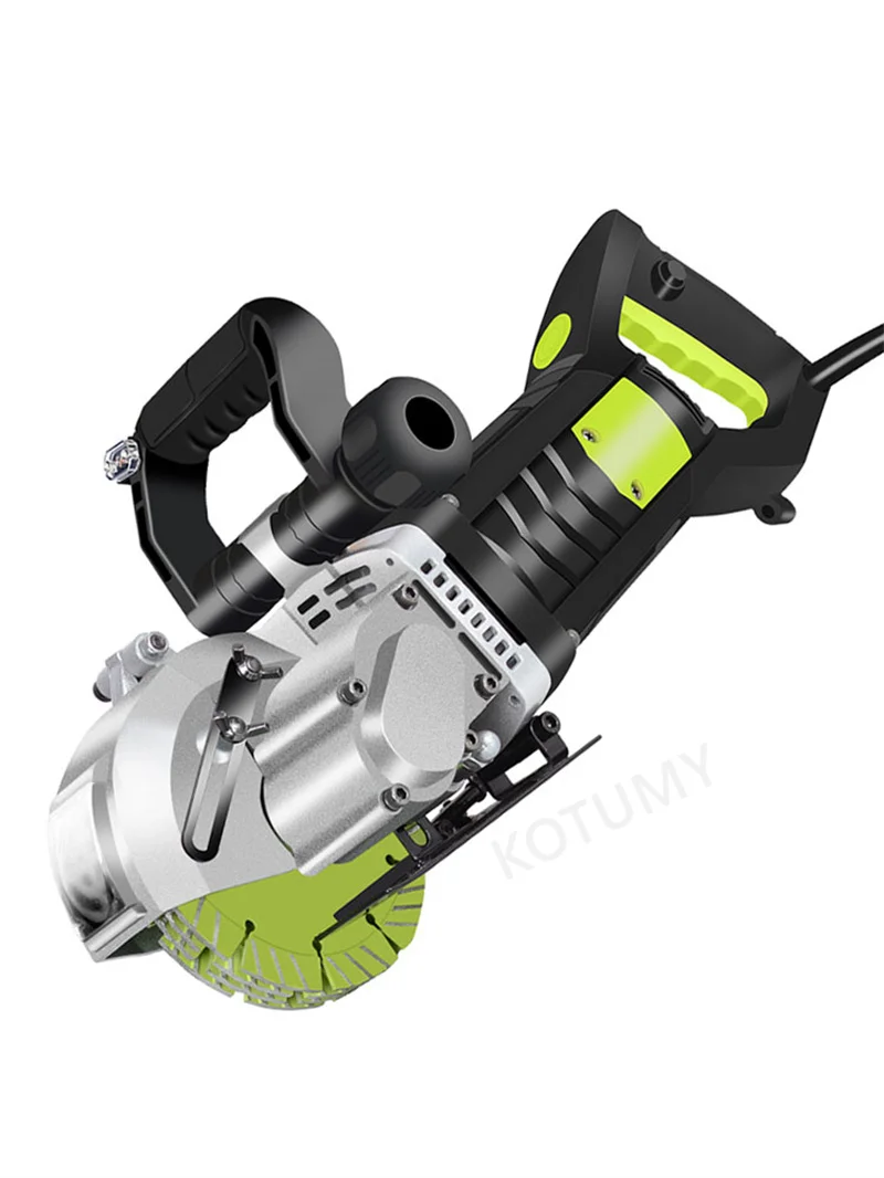 

220V Laser Wall Slotting Machine Electric Wall Chaser Groove Cutter Dustproof and Laser Steel Concrete Circular Saw