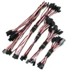 5pcs/lot 150mm 300mm 500mm RC Servo Y Extension Cord Cable Lead Wire for JR Futaba Rc Battery Drone Car Boat Helicopter Airplane 3