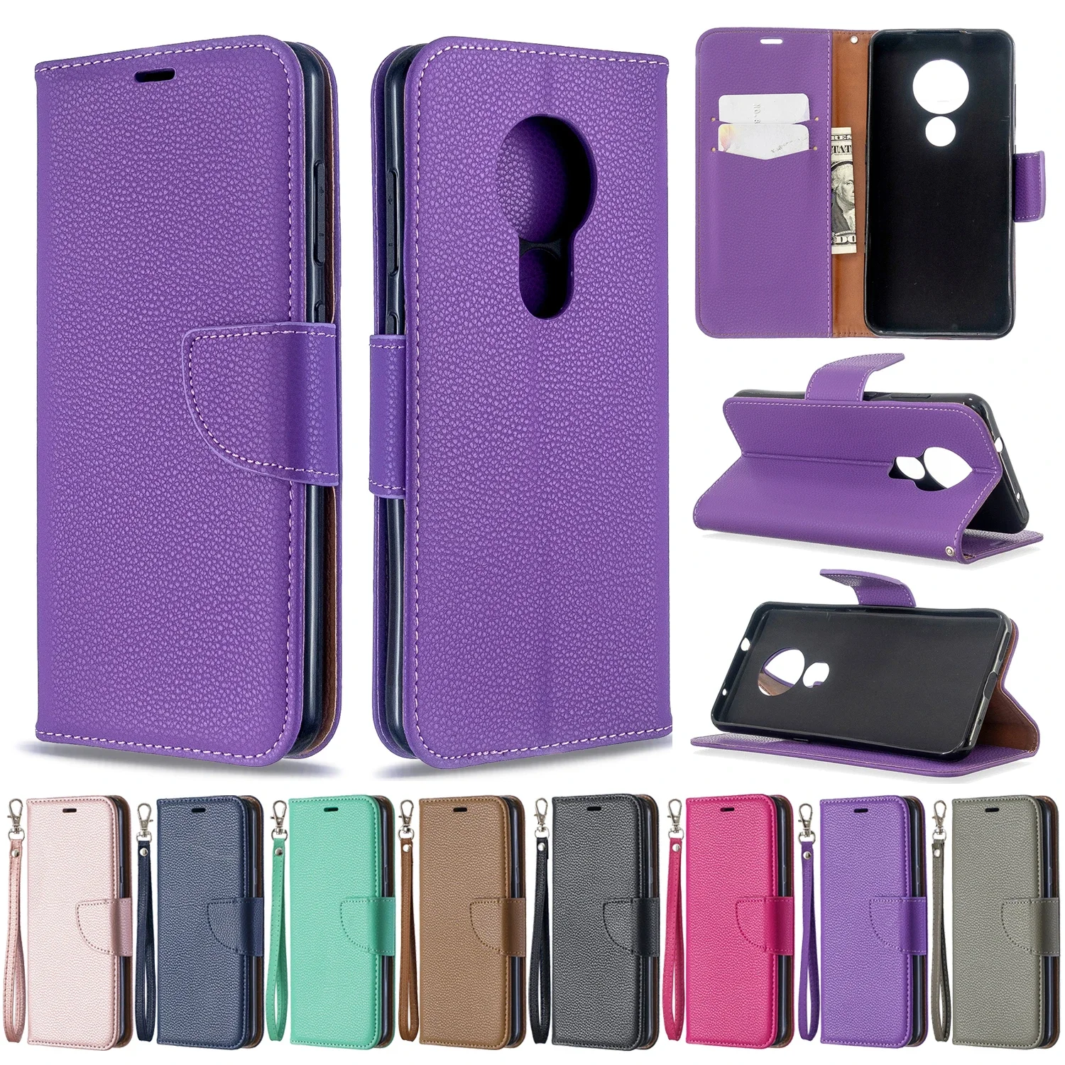 Elegant Executive Leather Wallet Flip Case - Premium Quality Cover