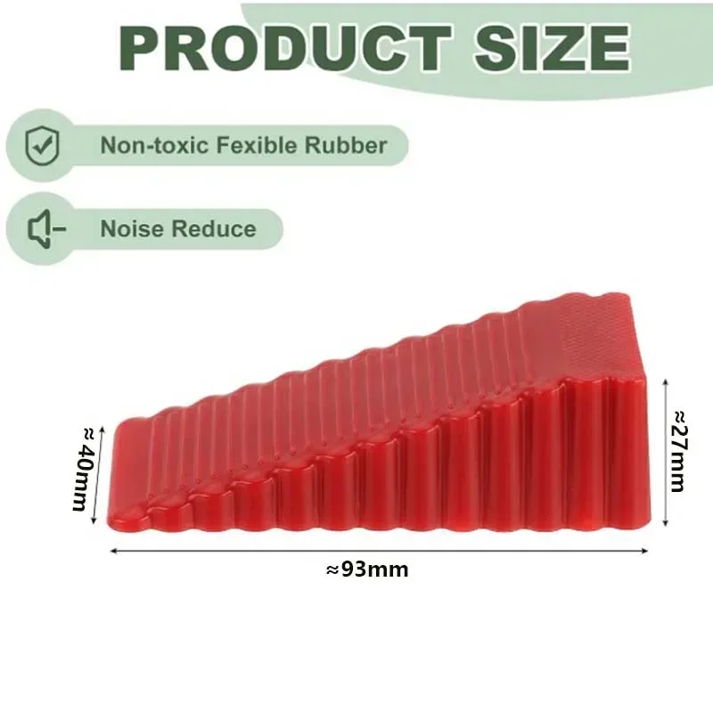 1-5pc Silicone Wedge Door Stop Reusable Shock Absorbent Home Office Anti-Folder Hand Door Stopper Anti-collision