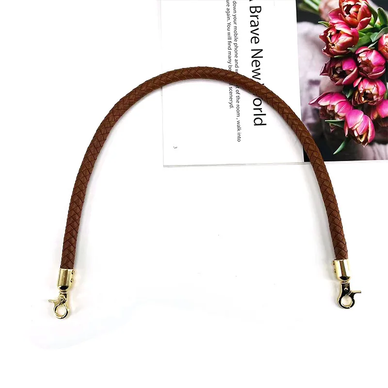 Elegant Braided PU Leather Shoulder Bag Strap - Durable DIY Replacement Handle