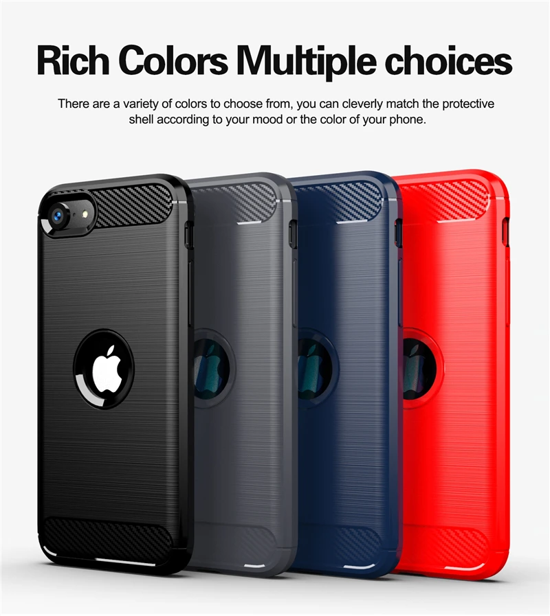 Shockproof Carbon Fiber TPU Phone Case - Enhanced Protection Cover