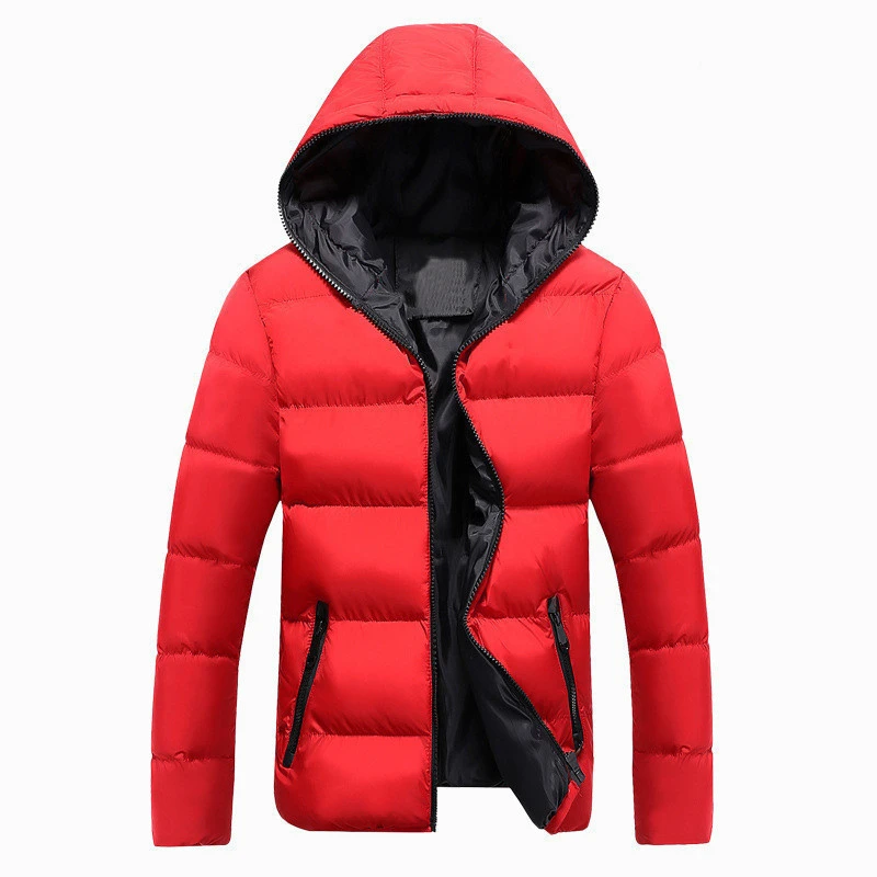 2021 New Winter Jacket Fashion Stand-Up Collar Parker Jacket Zipper Padded Jacket Men's Jacket