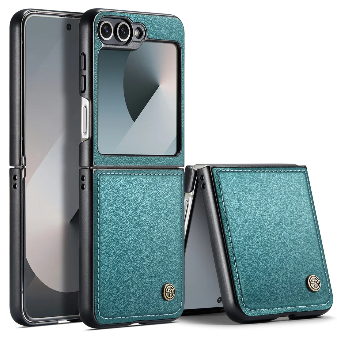 Ultra-Thin Leather Phone Case with Full Body Cover & Shockproof, Supports Wireless Charging