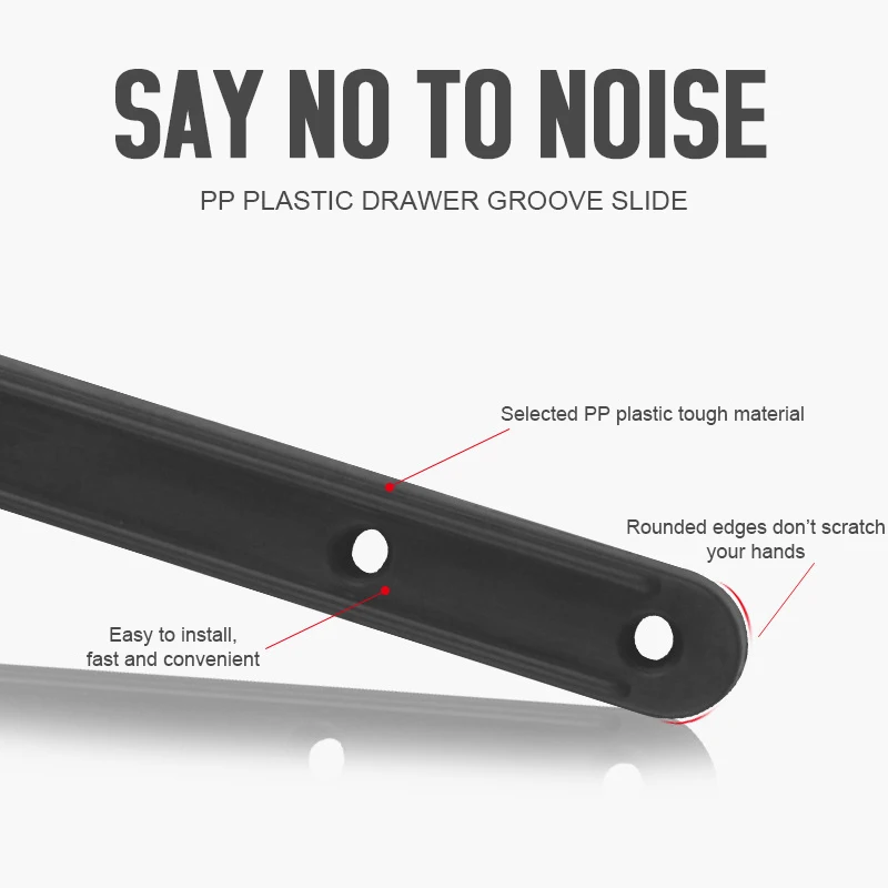 Drawer Slides 2PCS/lot Drawer Slides Manufacturer Drawer Runner White Plastic Runners Slide