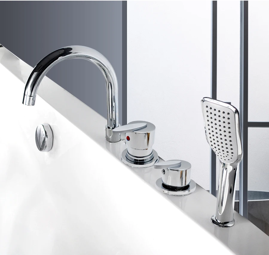 Shower Set Bathtub Faucet Shower Faucet Vagsure Hot And Cold Water Brass Switch Valve For Bathtub Faucet Shower Mixer Bathtub Set Faucet Bath Control Valve