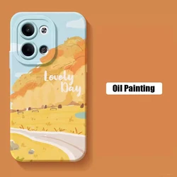 Abstract Watercolor Landscape Silicone Soft Phone Case - RedmiNote12ProPlus5G (6)
