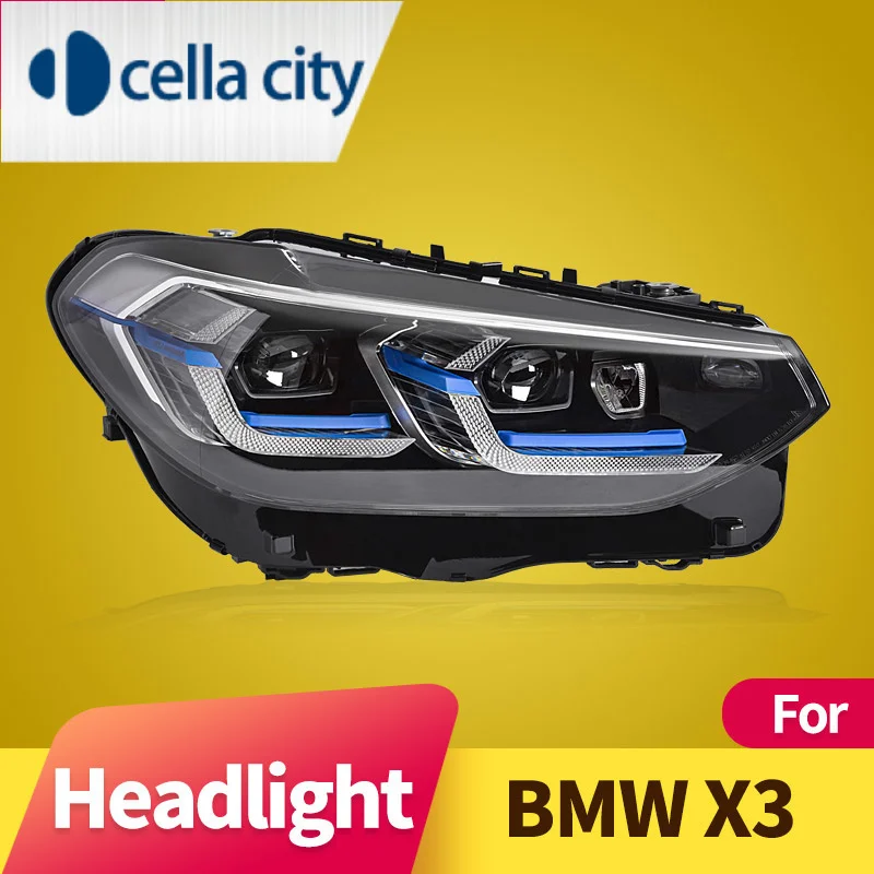 

Автостайлинг, головная лампа для BMW X3, фары 2018-2021 X3 G01 G08, головного света, головного света, дневные ходовые огни, объектив проектора, динамические автомобильные аксессуары