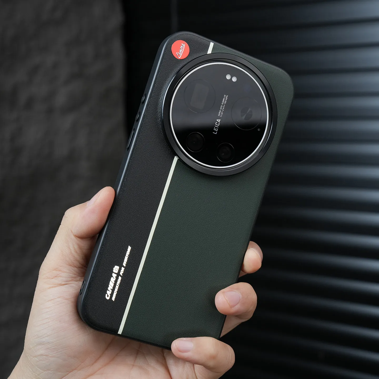 Luxury Fluorescent Striped Leather Shockproof Phone Case