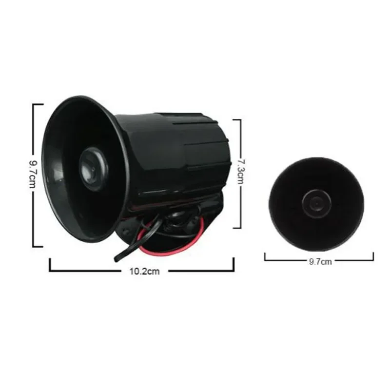 Loudspeaker Motorcycle Horn Speaker Car Megaphone Motorcycle Horn 12V Six Tone Megaphone Horn Alarm Speaker XH