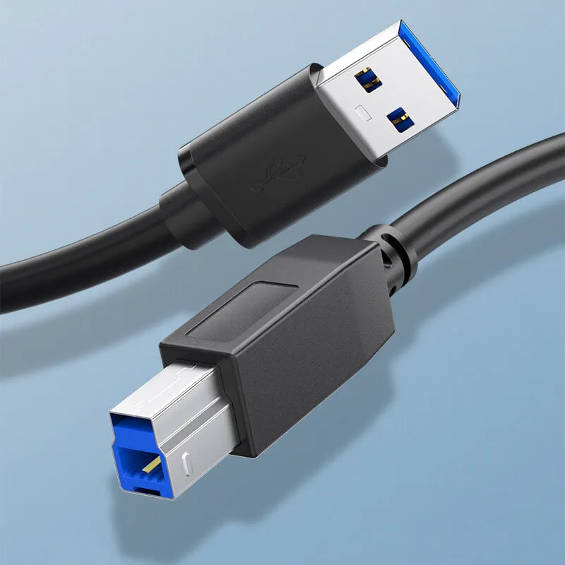 USB 타입 A - USB3.0 타입 B 프린터 3.0 케이블 고속 사각 포트 데이터 컴퓨터 연결 0.5m 1m 1.5m 2m 3m 5m 프린터3.0