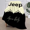 Fashion Logo Racing Cras J-Jeep Cool Blanket Plush Nap Sofa rug for Living Room Office Bedroom Birthday Home Travel Kid Gifts 2