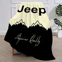 Fashion Logo Racing Cras J-Jeep Cool Blanket Plush Nap Sofa rug for Living Room Office Bedroom Birthday Home Travel Kid Gifts 2