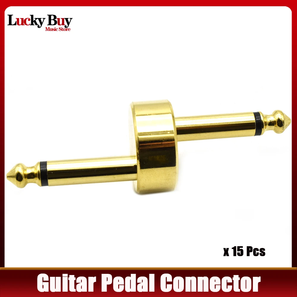 

15pcs Guitar Effect Pedal Connectors Guitarra Effects Pedal Jack to Jack Connector Coupler Guitar Accessories