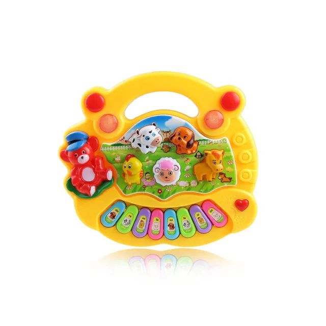 Chinese Farm Animal Sound Kids Piano Music Toy Musical Animals Sounding Keyboard Piano Baby Playing Type Musical Instruments 3