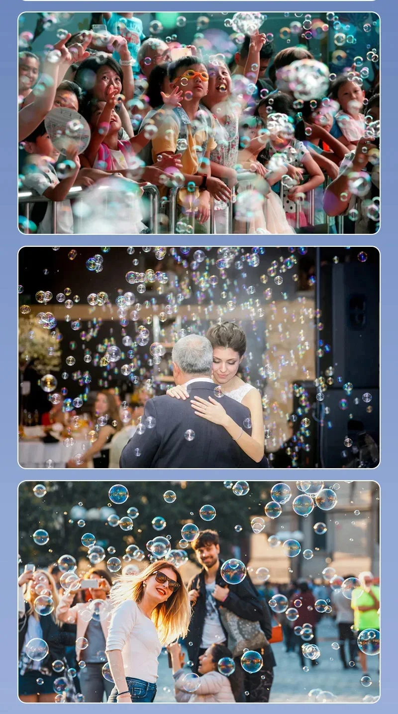 Mini LED 6x4W RGBW Bubble Machine Concert Party Stage Machine  Bubble Machine DM