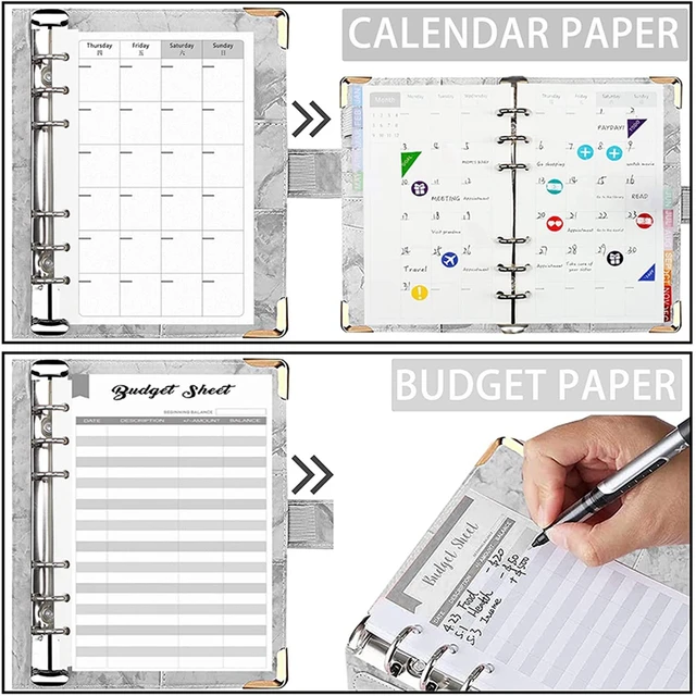 Budget Binder Money Saving Wallet for Cash Stuffing Money