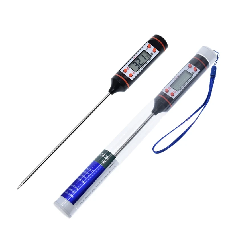 

HOT SALE Meat Thermometer With Stainless Steel Probe LCD Screen For Meat Digital Cooking Thermometer Oil Deep Fry Kitchen BBQ