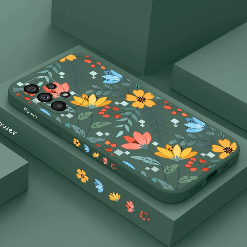 Vibrant Floral Design Protective Smartphone Case