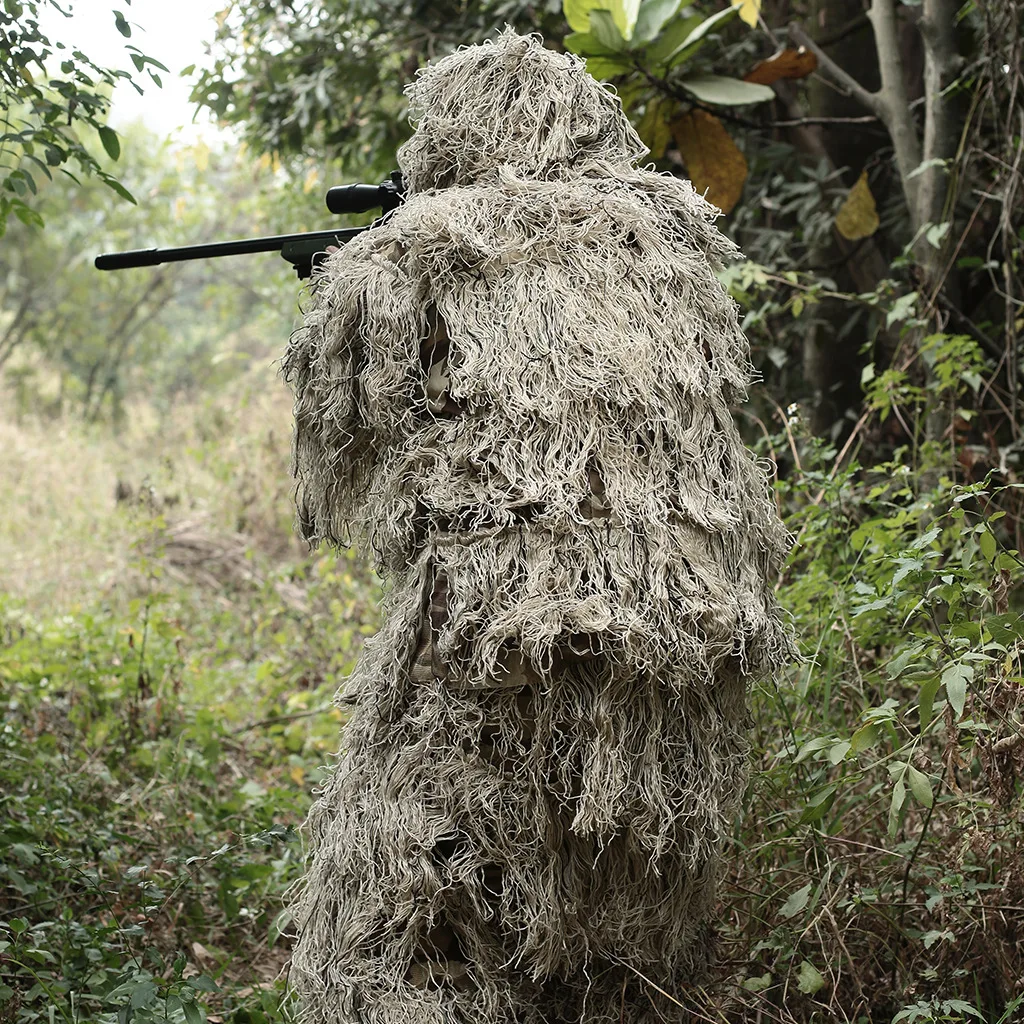 

Hunting Woodland Camo Sniper Ghillie Suit Blind Sniper Scope Mount Camouflage Clothing 3D camouflage Tree Stand set